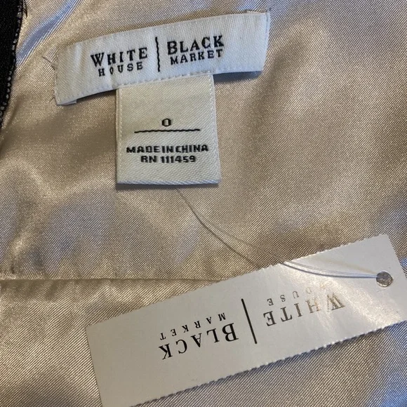 White House Black Market Cocktail Dress Size 0 - Picture 4 of 6